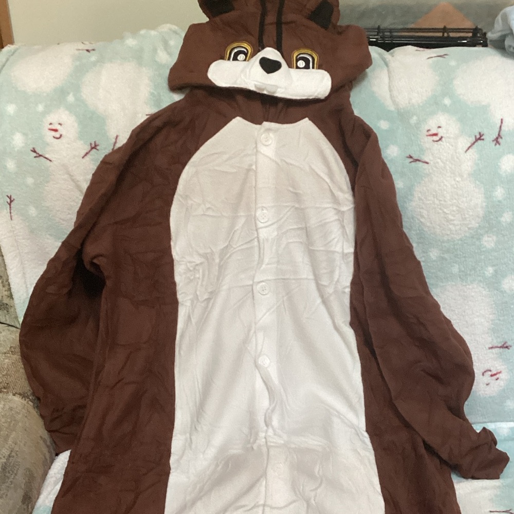 Adult Large Chipmunk Costume/PJ New Without Tags